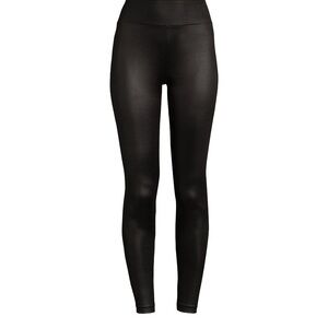 No Boundaries Liquid Leggings High Rise Ankle Length Black Soot New Size 15/17